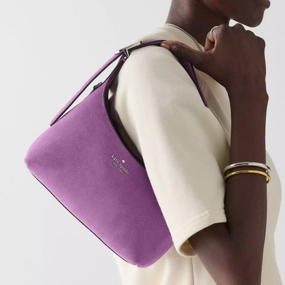 Kate Spade 454 Suede Mini Crossbody-Wisteria Handbag NWT - Picture 3 of 5
